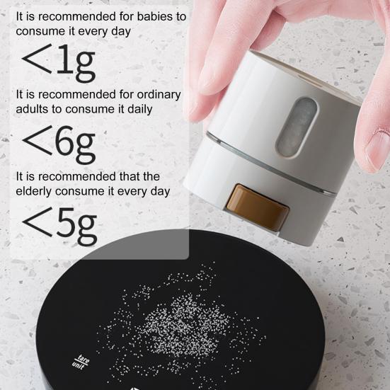 Magnetic Spice Jars Set Wall Mounted Measuring Dispenser with Clear Window Leak-Proof Salt And Pepper Organizer for Sugar