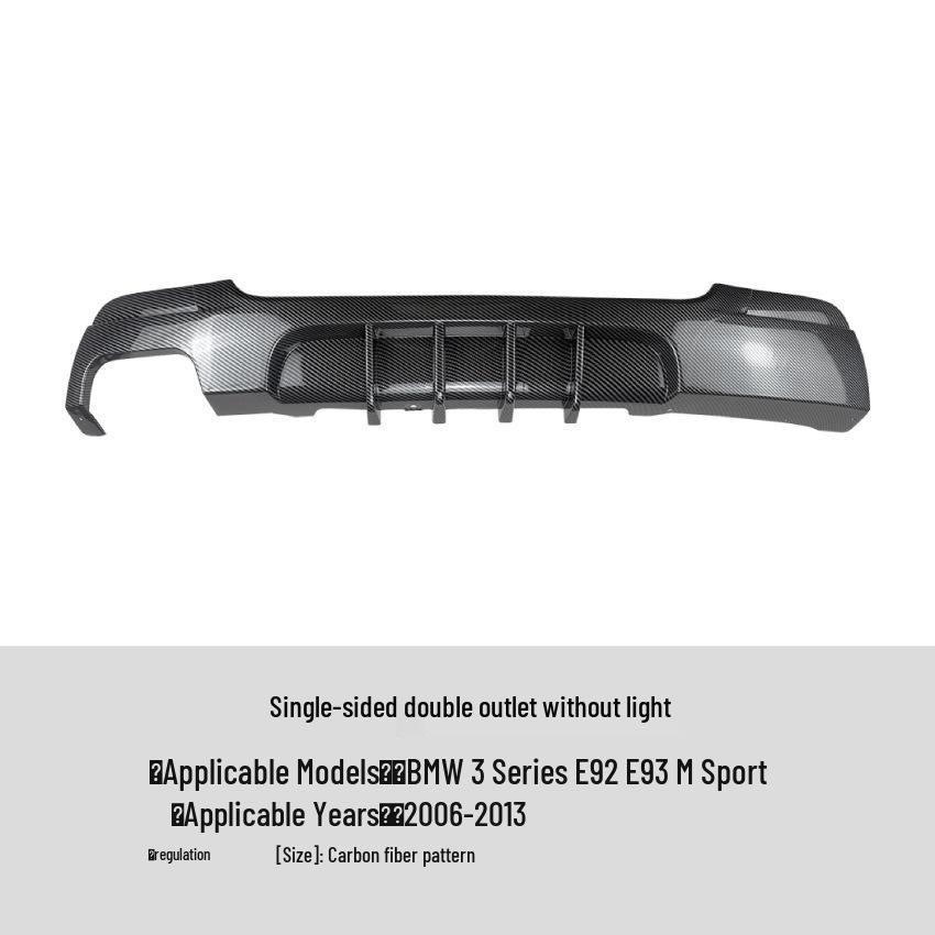 BMW 3 Series Coupe E92 E93 M Sport Rear Bumper Lip Diffuser Modification.