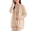 Korean Style Wool Knit V-Neck Cardigan - Loose Fit, Autumn/Winter Retro Sweater