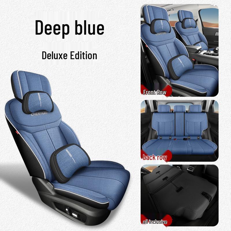 Chery Explore 06 Universal Five-Seat Linen Car Seat Cushion Cover for All Seasons