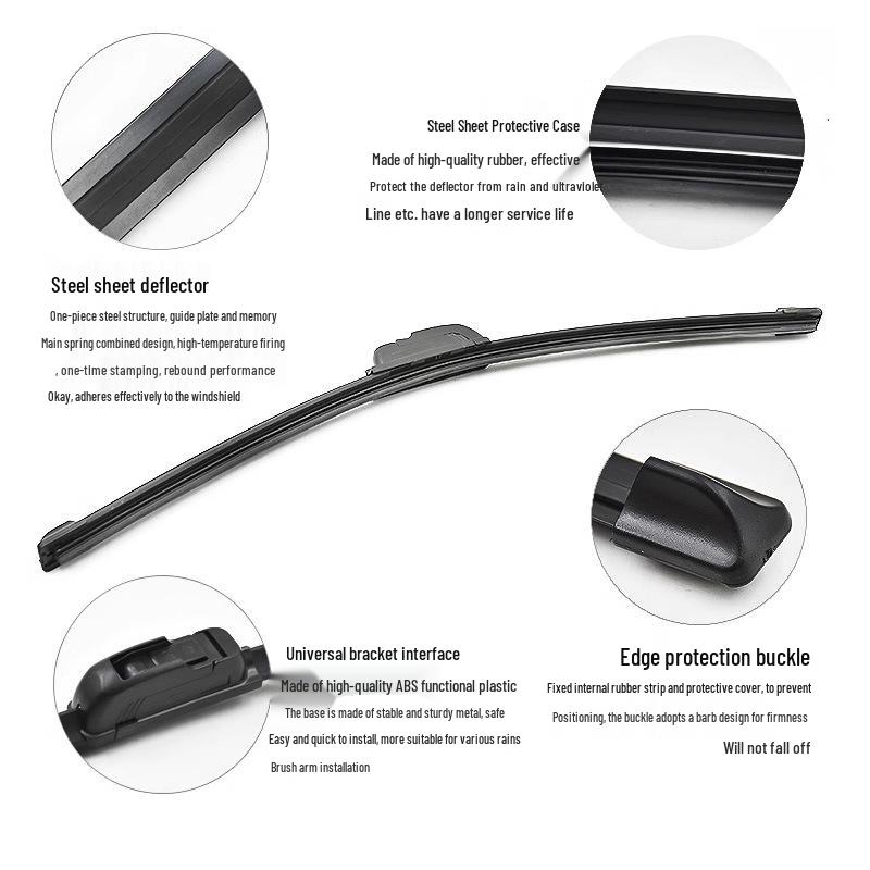 

Бескаркасный бесшумный дворник первого поколения с высококачественной натуральной резиной от Bosch Model 28