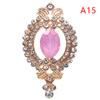 Exquisite 27*48mm Alloy Rhinestone Buttons Wedding Decoration Diy Flat Back Clothing Scrapbook Craft Supplies