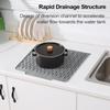 Dish Drying Mat For Counter Kitchen Counter Drying Mat Silicone Non-Slip Tableware Pad Drainage Holder For Bowl Plates Cutlery