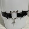 Gotyckie Skrzydła Diabła Łapa Kota Wisiorek Skórzana Podwiązka Pasek na Udo