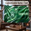 Custom Name Flannel Throw Blanket Hibernian FC Pattern Warm Home Decoration