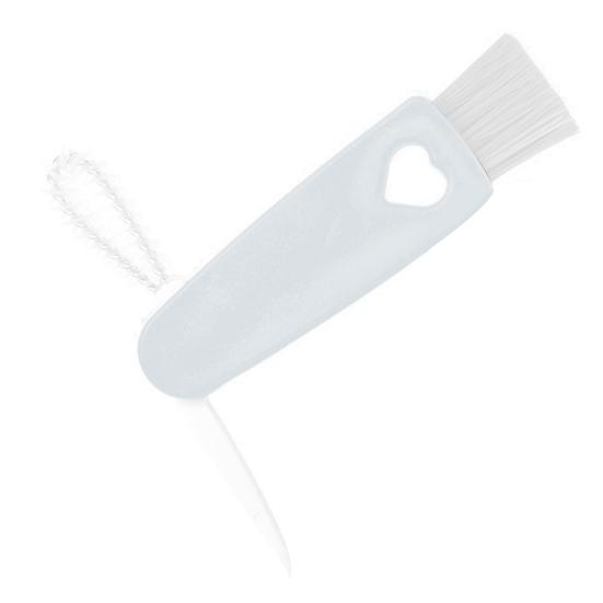 3'ü 1 arada Bardak Kapağı Boşluk Temizleme Fırçası Katlanabilir Tasarım Mini Boyut Taşınabilir Çok Amaçlı Temizleme Fırçası Bardak Kapağı