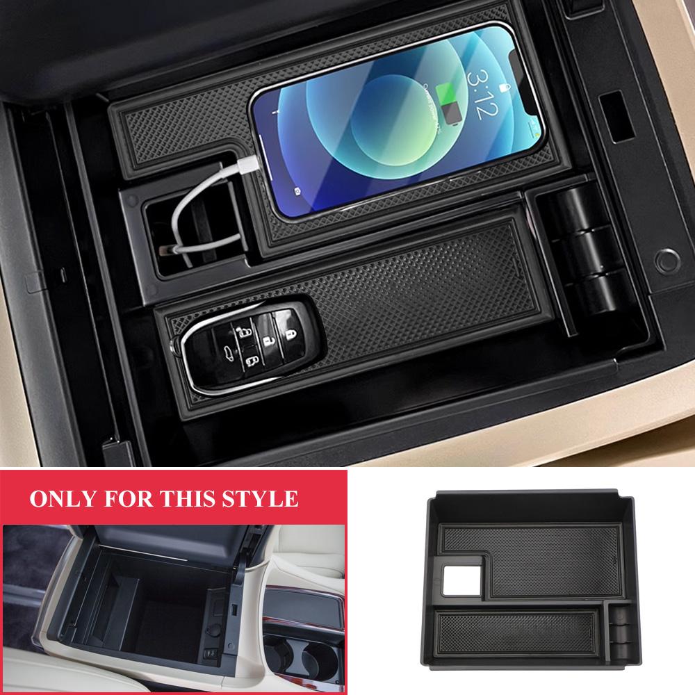 Car Armrest Storage Box for Toyota Alphard Vellfire AH30 2015 - 2019 Central Console Container Organzier Stowing Accessories