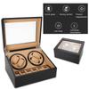 Mechanical Watch Winder for 4 Automatic Watches 6 Wristwatch Storage Display Case
