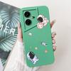 For Tecno Pova Neo Case LE6 LE6h Shockproof Cover Lovely Astronaut Liquid Silicone Bumper For Tecno Pova Neo 3 LH6n PovaNeo Etui