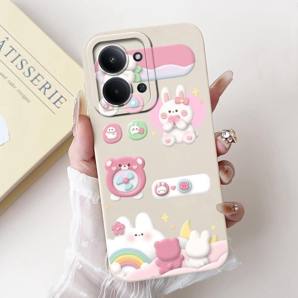 For Xiaomi Poco C85 4G Cute Rabbit Cat Cartoon Phone Case For Poco C85 C 85 4G Shockproof Soft Silicone Cases