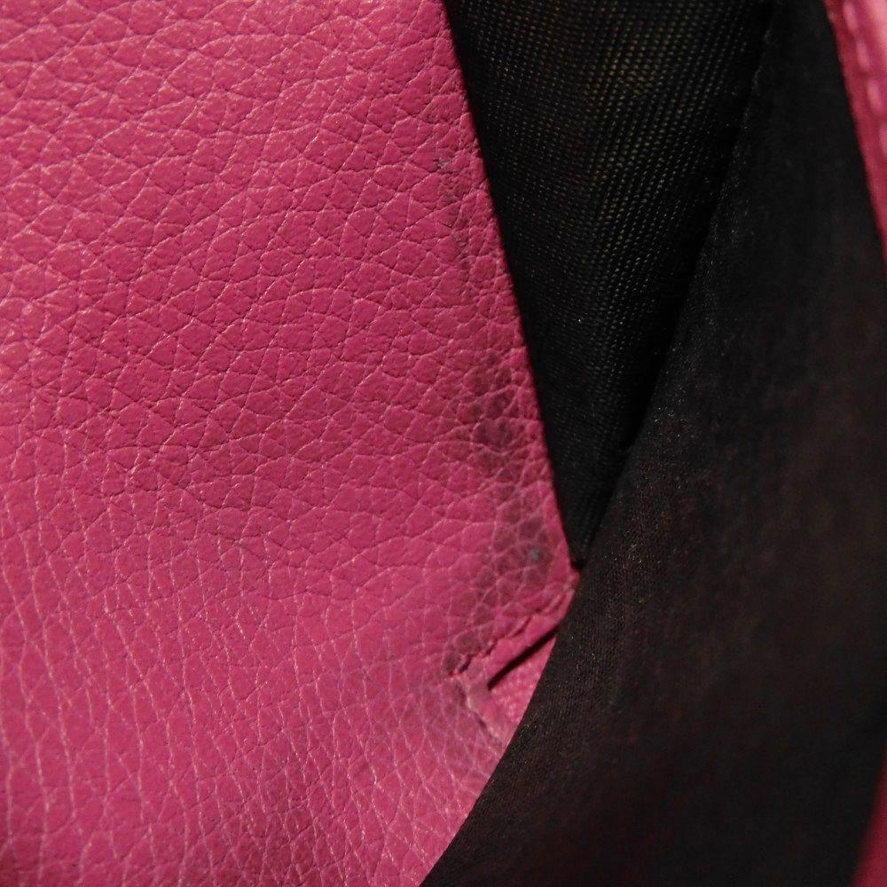 Used 9539 Compact Zip-Around Wallet 496319 0GCAT 8840 7943 Web Neon Vintage Logo Print Pink Unisex from Japan AUTHENTIC