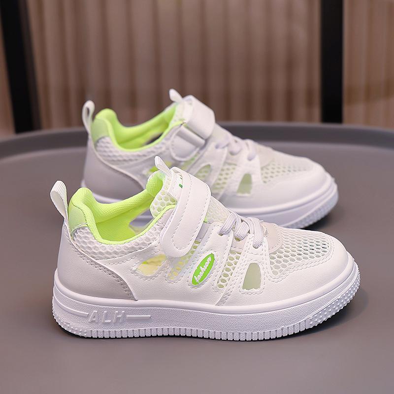 

Boys shoes spring and summer new children s sports mesh breathable little white shoes hollowed out girls shoes children s sandals 38 inner length 22.5CM