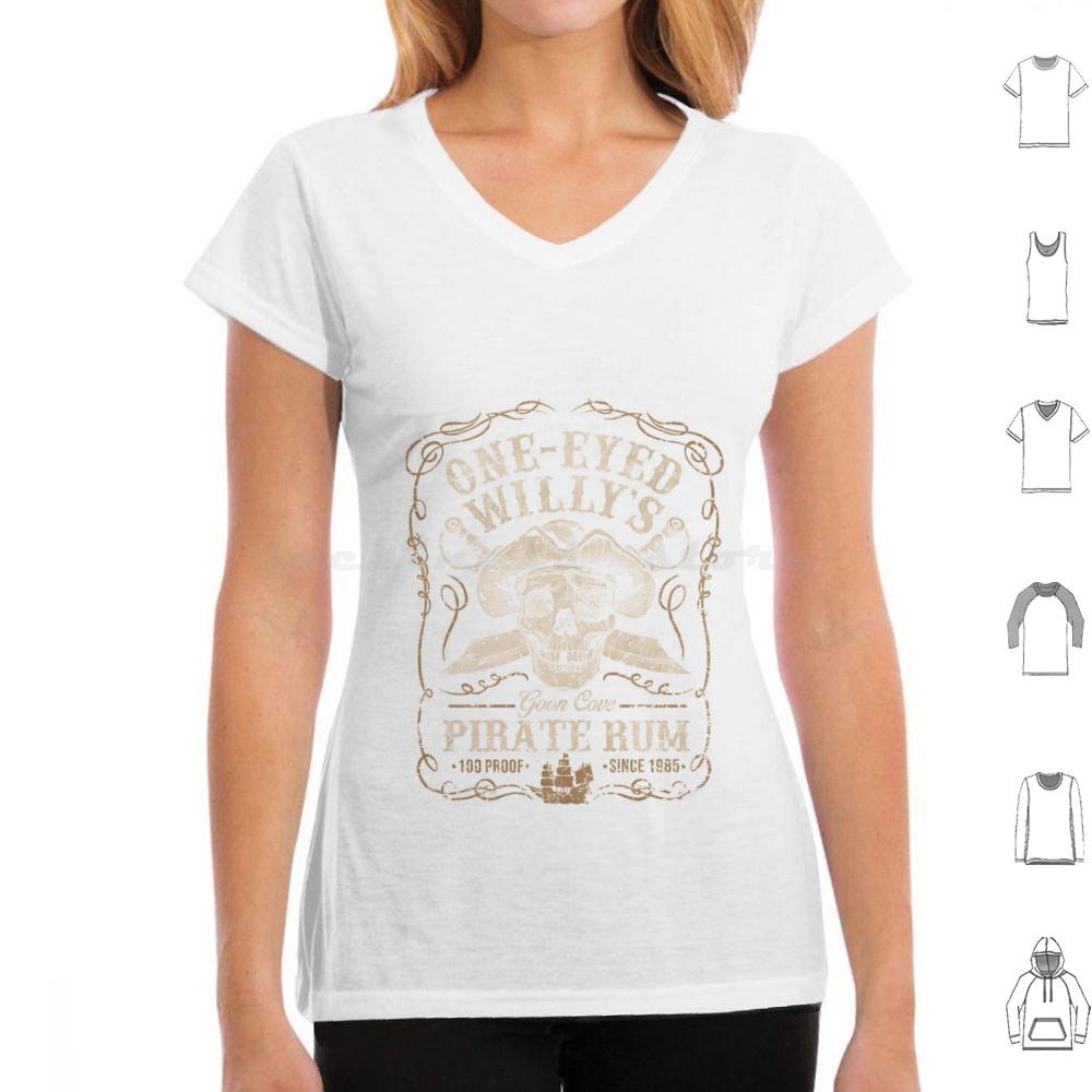 

One Eyed Willys Cove Pirate Rum T Shirt Cotton Men Women DIY Print Goonies One Eyed Willy 80s Retro Nostalia Nostalgic Classic 4XL