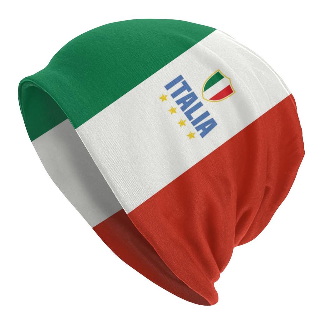 Italien Flagge Mützen Unisex Damen Unisex Outdoor Winter Warm Strickmütze Erwachsene Italien Katar Slouch Mützen