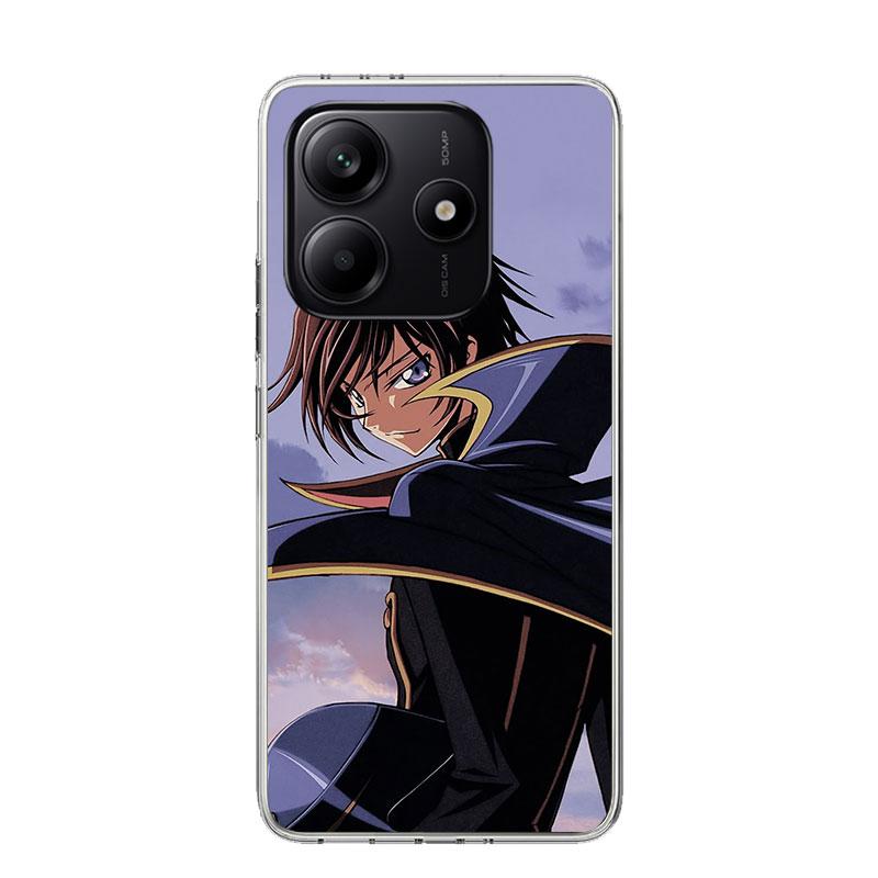 Code Geass Anime Phone Case For Xiaomi Redmi Note 15 14 13 12S 12 Pro Plus 11S 11E 11 11T 10S 10 Art Soft Pattern Cover Redmi No