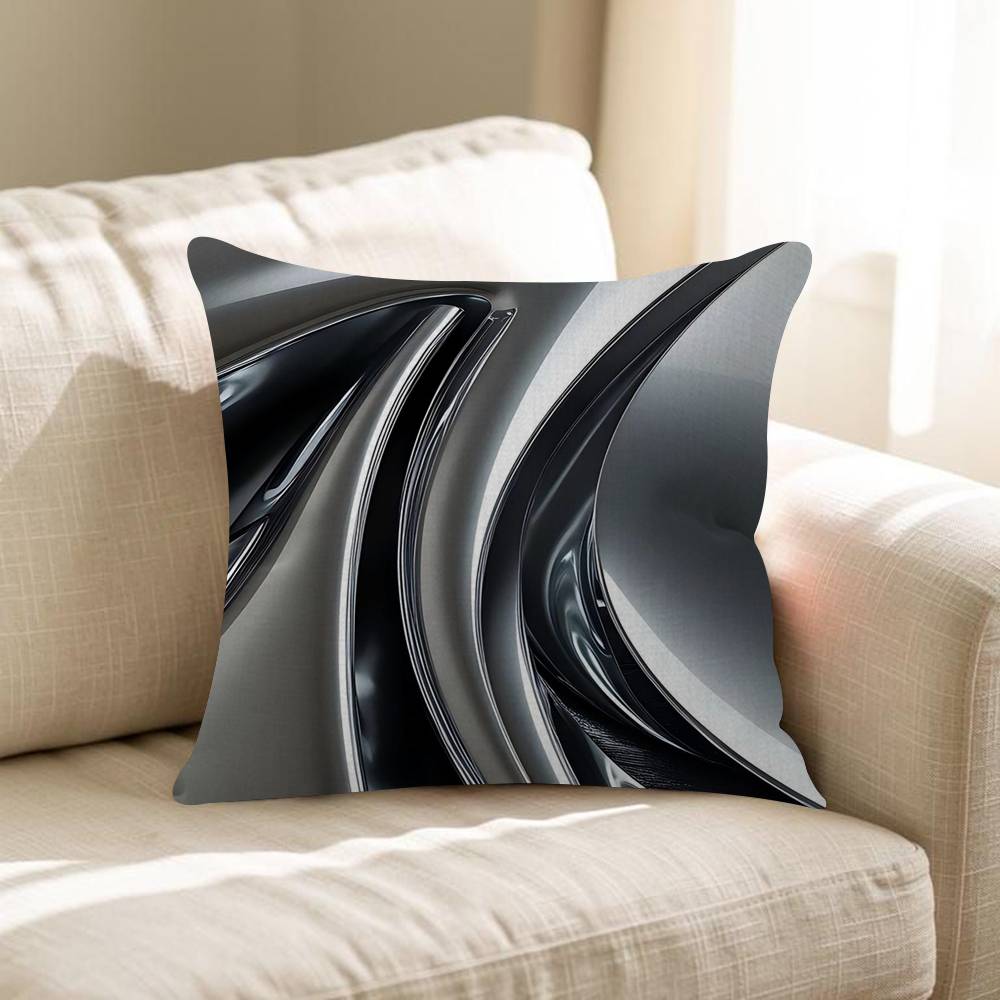 Silver Bizarre Trend Retro Art Cushion Cover Pillow Cover Decor Pillowcase Printed Cushion Case For Couch
