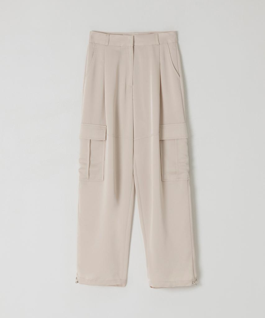 NEBELEVERYWEAR Satin Cargo Pants (2 Colors)