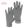 1 Pair Women Winter Gloves, Extra Soft, Elastic, Solid Color, Plush Lining, Windproof, Cold Weather, Touch Screen Gloves