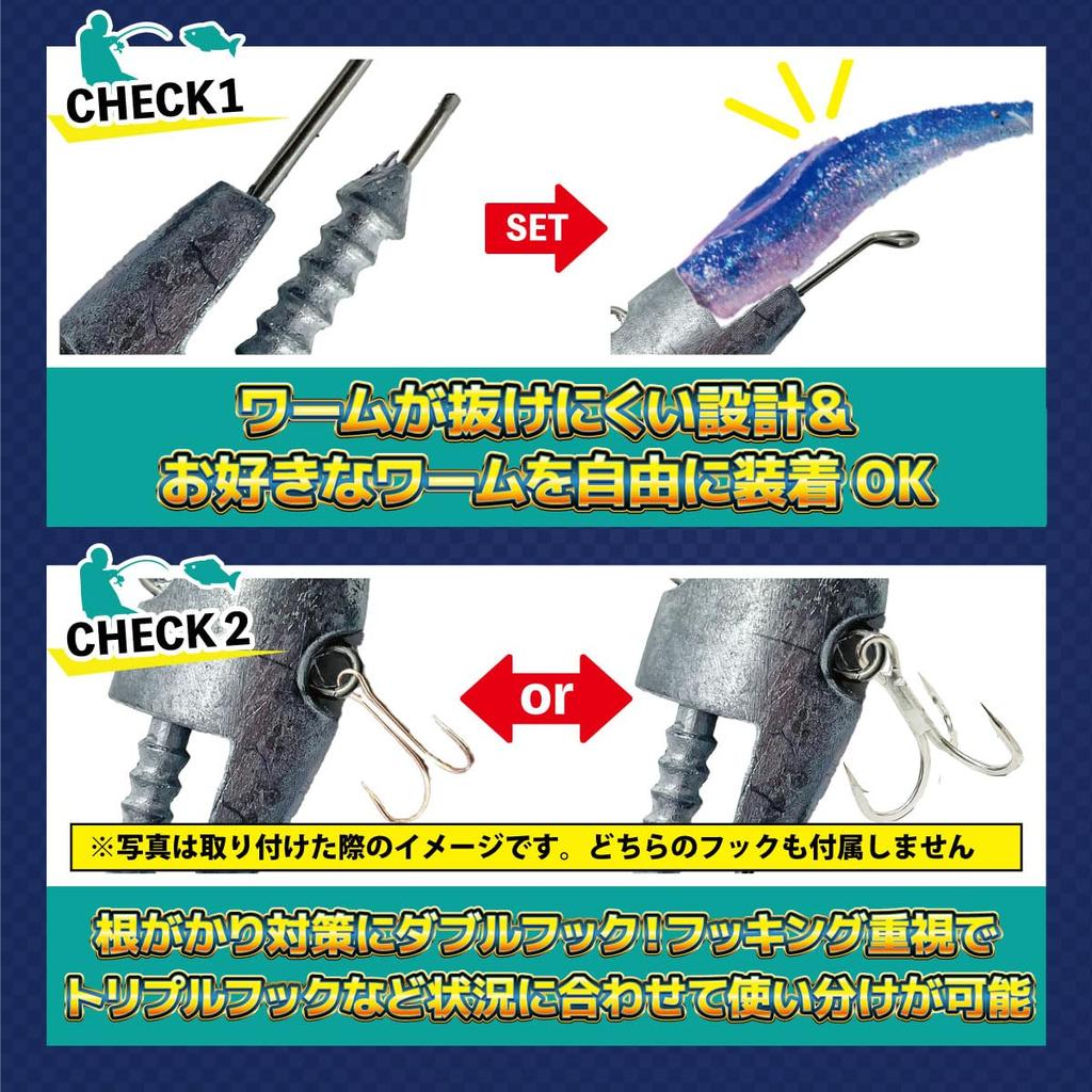 Fabulous-do Jig Heads, 10g, Set of 10, Lure, Worm, Weight, Sea Bass, Bass Fishing, Club, Shad, Pin, Curly Tail, Custom