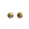 White Round, Simple And Generous, High-End Square Earrings, Minimalist And Versatile, Niche Design Temperament Stud Earrings
