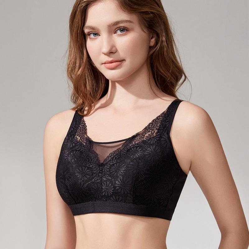 Large Cup Tube Top with Push-up Sexy Full Cup Thin Style Sports Without Steel Ring Large Size Bra