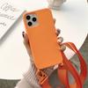 Lanyard Phone Case Soft Silicone Crossbody Strap  Mobile Phone Case for iPhone 14 Pro Max SE Soft Phone Case