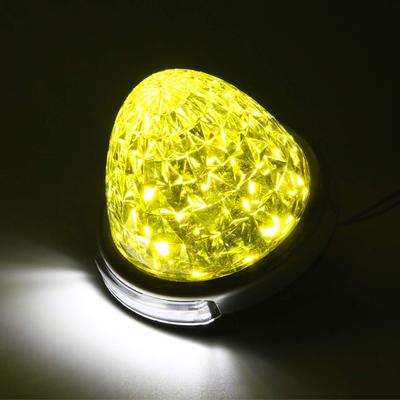 Φώτα Πλαϊνά LED REPTICO για Φορτηγά 24V, 16 LED Μη Πολωμένα, Διαφανής Κρύσταλλος 8 Όψεων