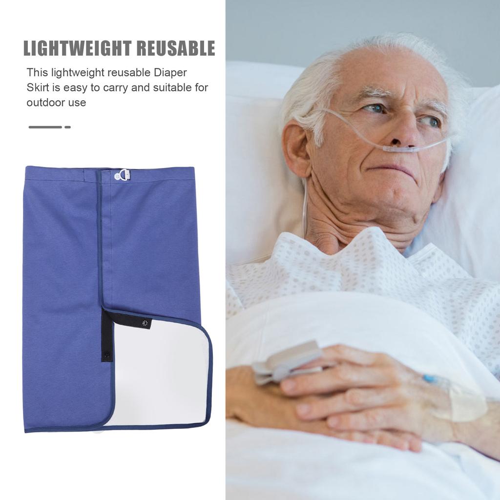 Wearable Waterproof Incontinence Diaper Skirt Pads Reusable Bed Mattress Mats for Bedridden Elderly Leakproof Adult Diaper