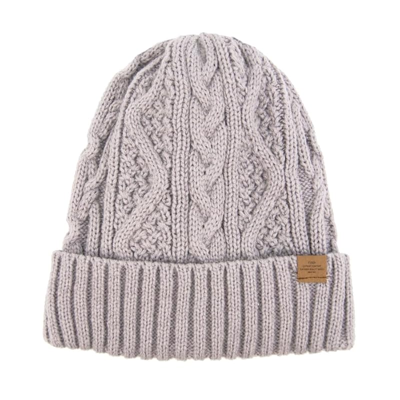 

[polcadot] cable knitting back boa knit hat (JP, alphabet, M, L, lavender)