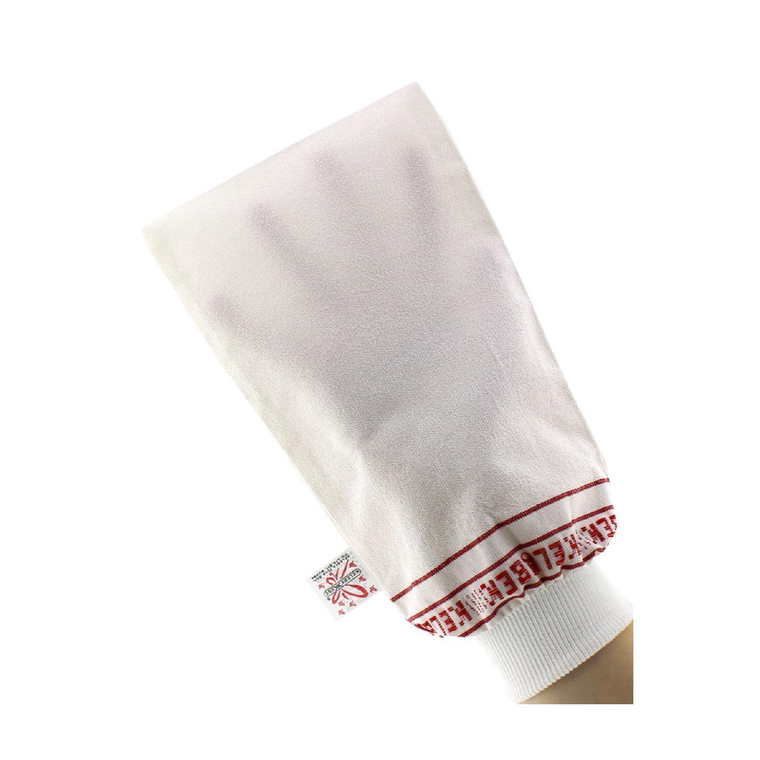 

Thick Pouch Elastic White 100% Flush Spa And Bath Scrub