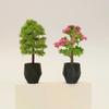 1/12 Dollhouse Mini Simulation Potted Plant Model Micro Garden Landscape Ornament Home Decoration Accessory