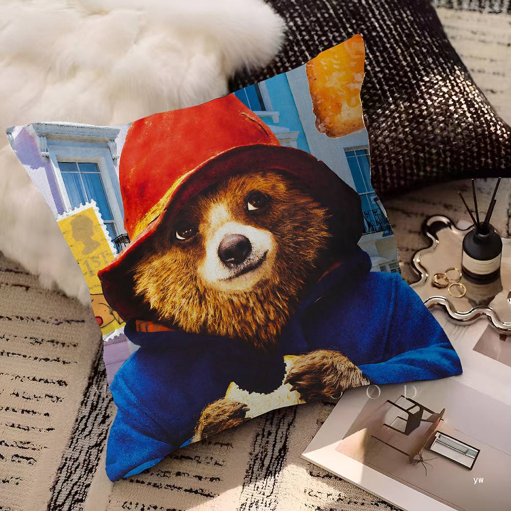 Classic Movie PpaddingtonS Pillow Gift Home Office Decoration Bedroom Sofa Car Cushion Cover Case 45x45