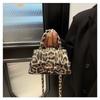 Mini Leopard Print New European and American Retro Fashion Casual Portable Shoulder Small Square Bag Personalized Foreign Style Female A
