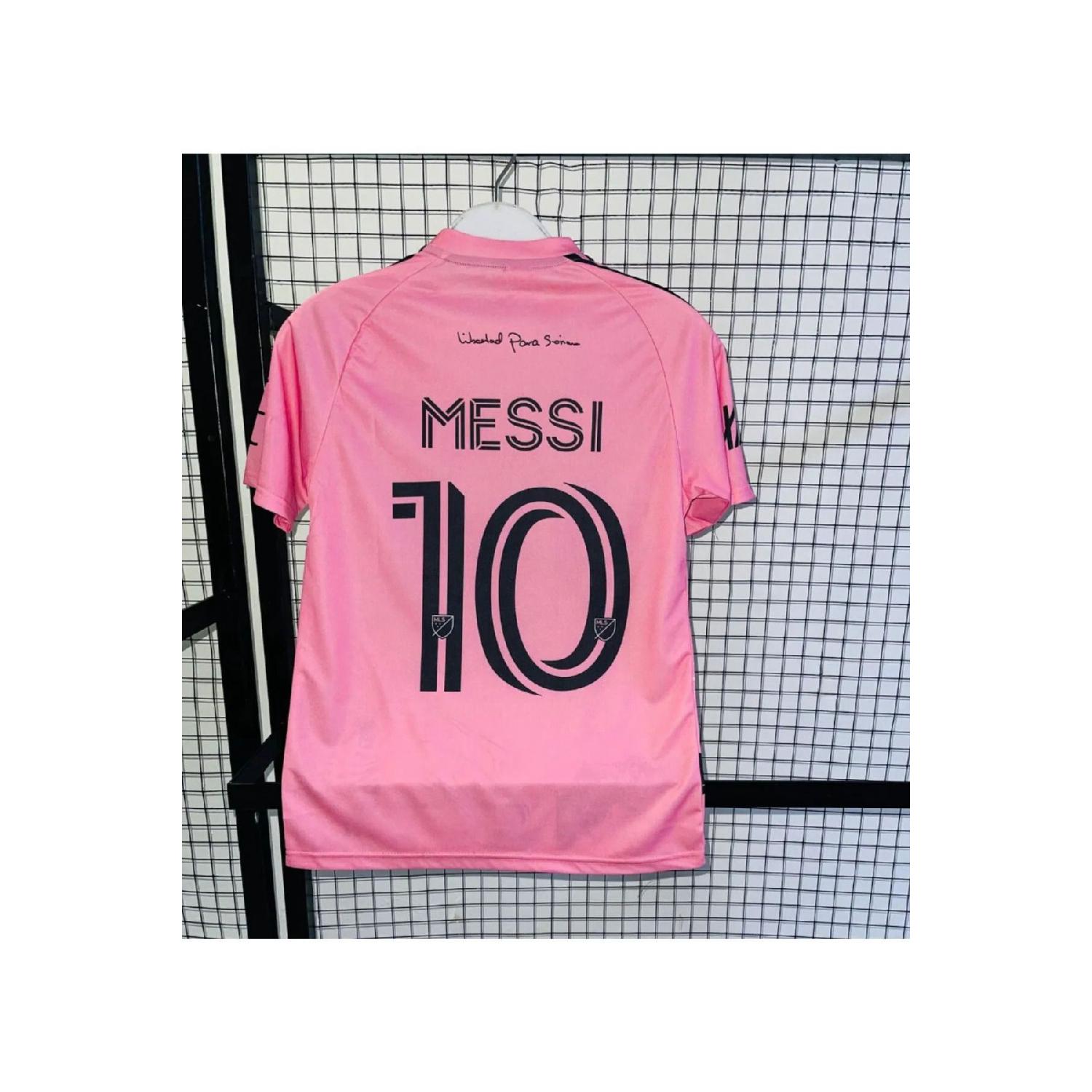 

Розовый футбольный трикотаж L.messi Miami специального дизайна из дышащей полиэфирной ткани Astroturf Jersey S синий белл