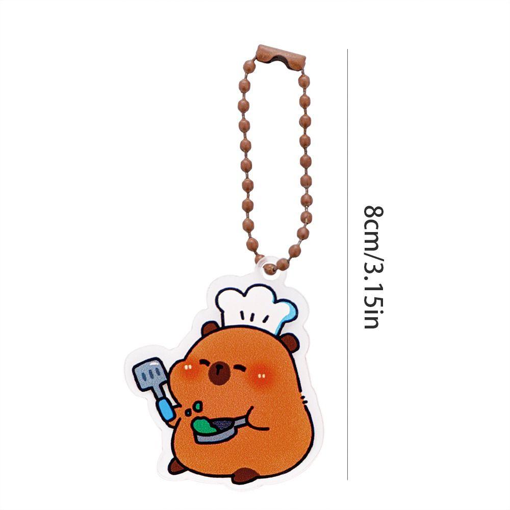 Cute Kapibara Bag Hanging Creative Capibara Pendant Lovely Capybara Keychain  Hanging Accessory