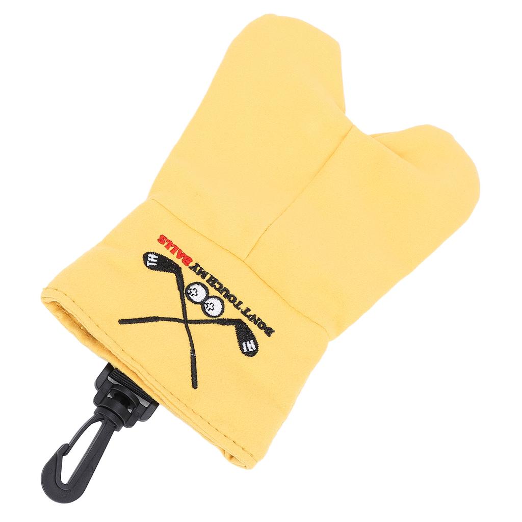 Funny Ball Pouch Double Sided Velvet Reusable Hanging Hook Holds 2 Balls Funny Print Ball Accessorie