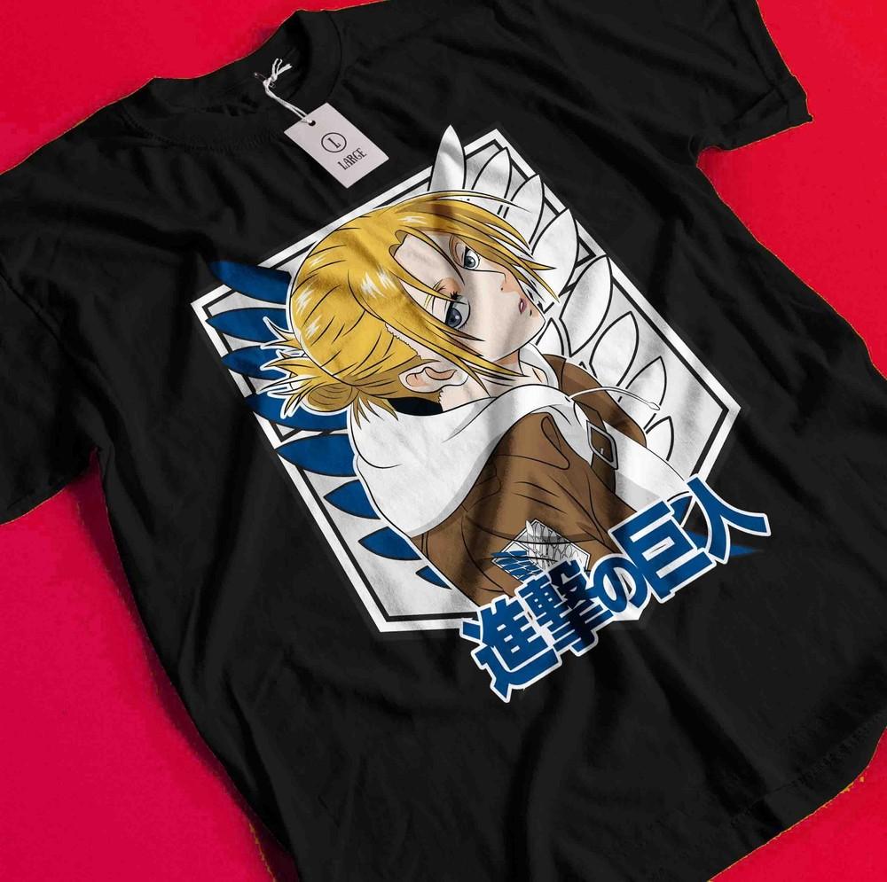 

Attack On Titan Annie Female T-Shirt AOT Anime Eren Manga Mikasa Levi Unisex Tee BB371 4XL