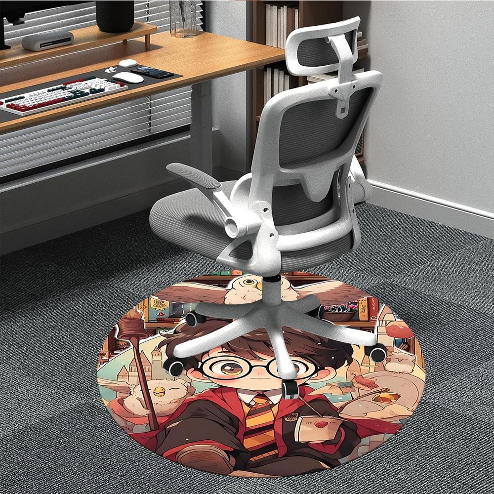 

1pc Harry Potter Office Round Area Rug, Under Office Chairs Bedroom Living Room Home Decor a1022381 80cm by 80cm