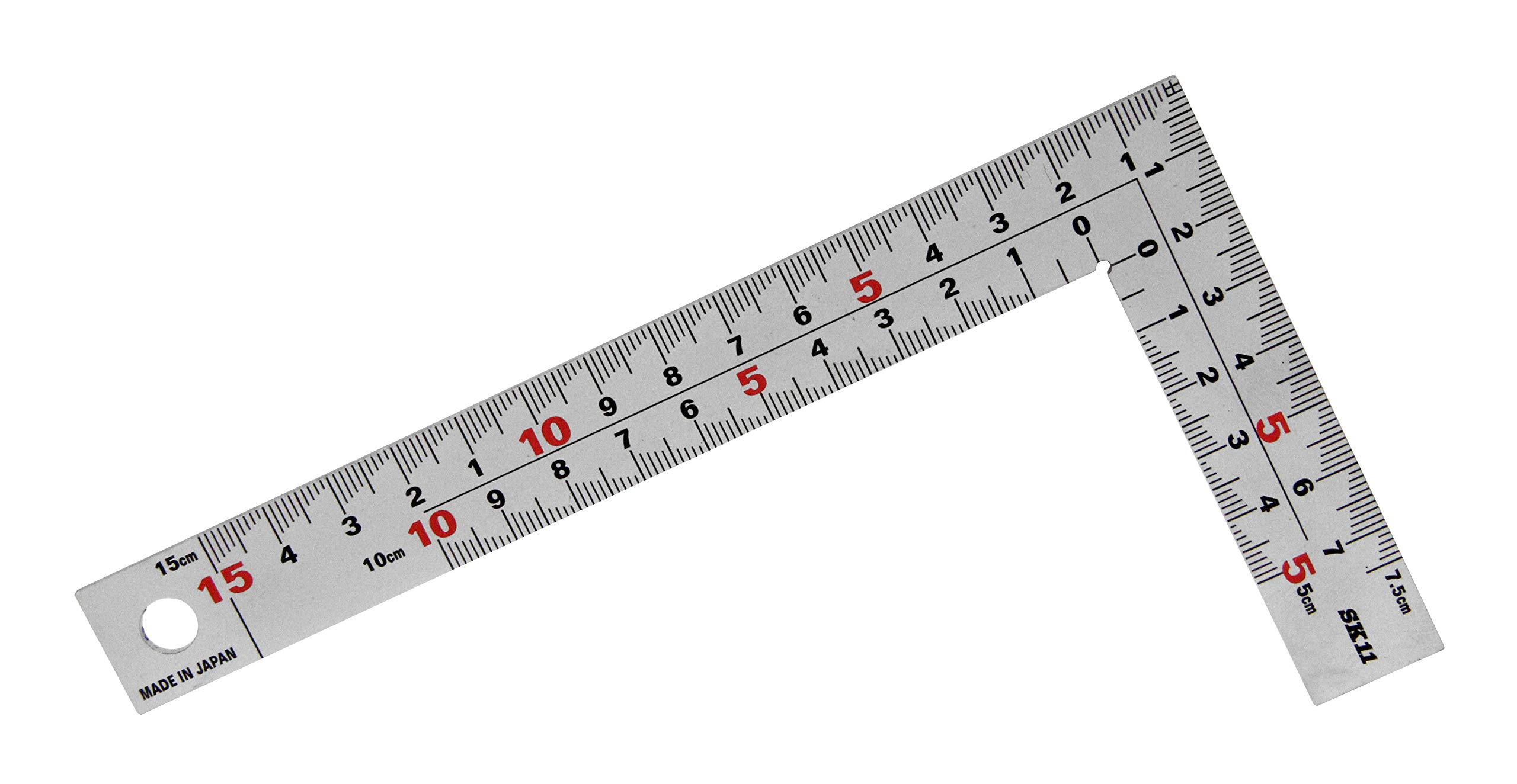 

SK11 (SK11) Square Ruler for Metalworking, 15cm, JIS Class 1, FMT-15KD, Thick and Wide, Made in Japan, with Internal Scale.