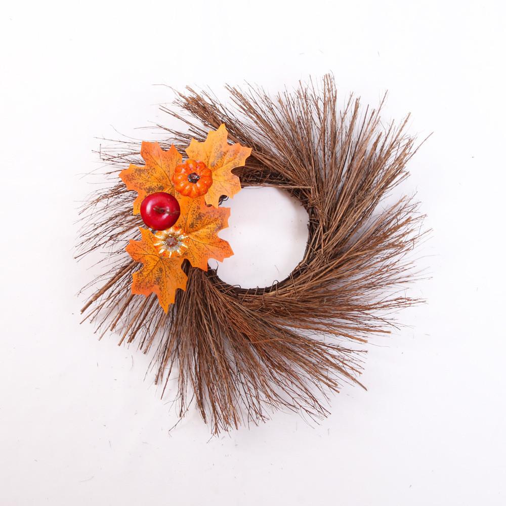 Stylish Halloween Party Decoration Items Vibrant Sunflower Circle Wreath For Festive Atmosphere