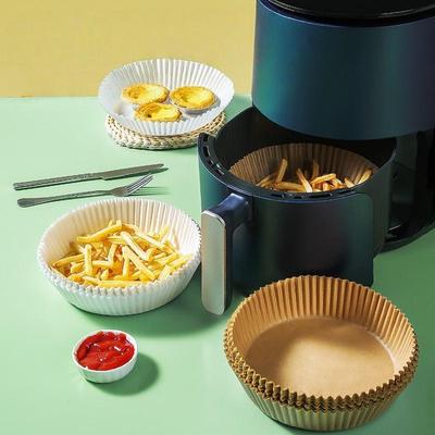 Square & Round Air Fryer Parchment Liners - Oil & Water Resistant Disposable Paper