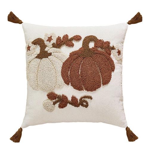 1PC Nuan Series Ins Cartoon Pumpkin Pattern Halloween Cushion Cover Plush Flow Embroidery Pillowcase for Sofa Living Room Bedroom Home Decor