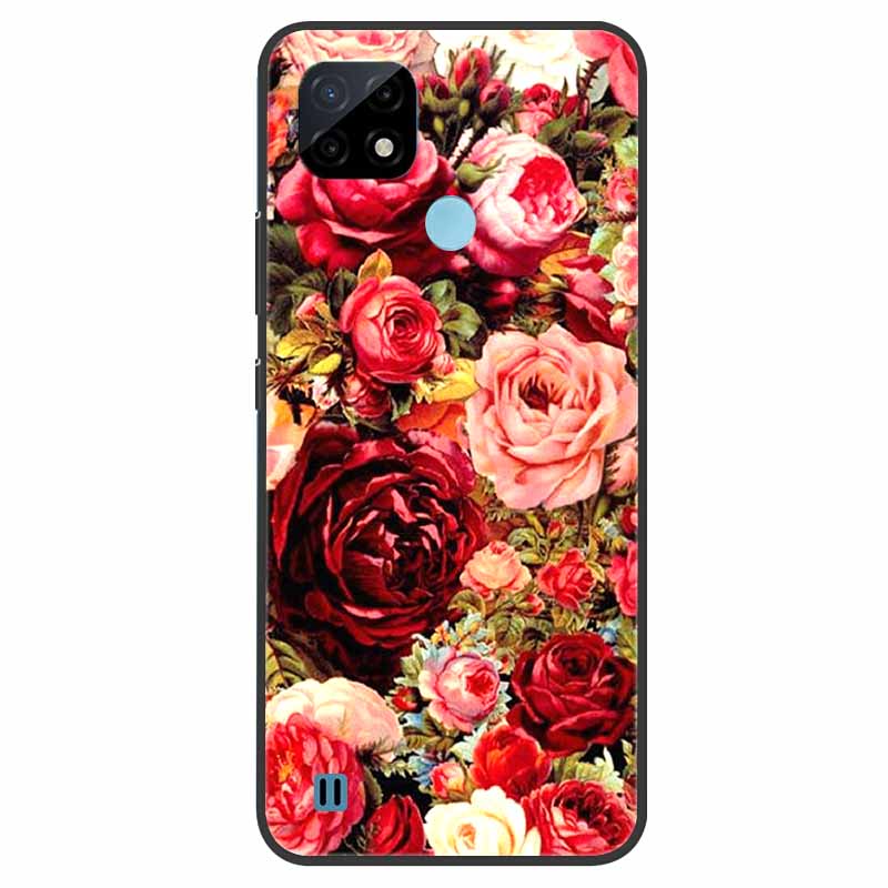 Pro Realme C21 Pouzdro Nárazuvzdorné Měkký silikon TPU Zadní kryt Pro Realme C31 C21Y C25S C25 Pouzdra na telefony Realme C21 C31 Roztomilý kreslený