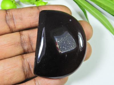 37X50X8MM Dyed Onyx Druzy Agate Window Geode Slice Healing Crytsal Gemstone SK-977