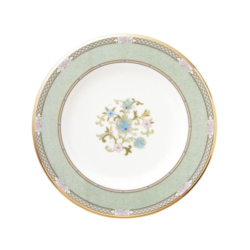 Noritake Yoshino Bone 1 Plate, 22cm, Green, China, Piece, T59511/9983-5