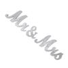 Mr and Mrs Signs Wooden Silver Letters MR MRS Decorations Wedding Holiday Home Decoration Photo Props