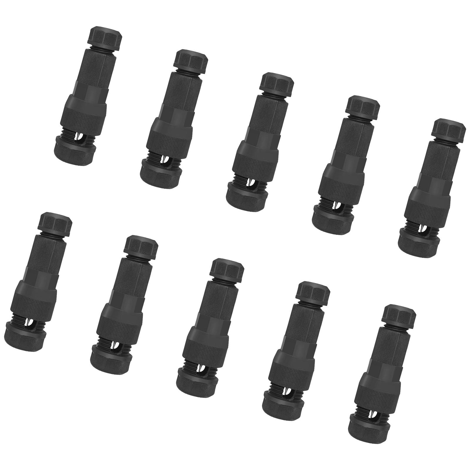 

10Pcs Quick Piercing Connector Low Voltage Wire Connector Landscape Lighting Connectors Waterproof Crimp Wiring Terminal чорний