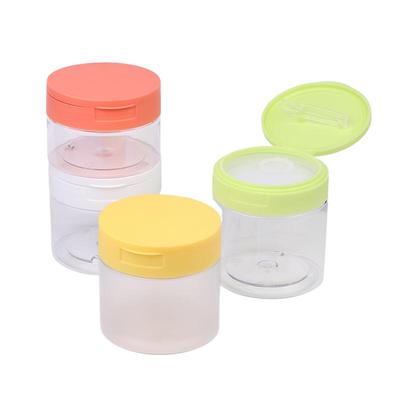 200-350Ml Makeup Remover Pad Jar With Tweezers Round Clear Container Jars Empty Bottle Wide Mouth Flap Bottle Storage Lotion