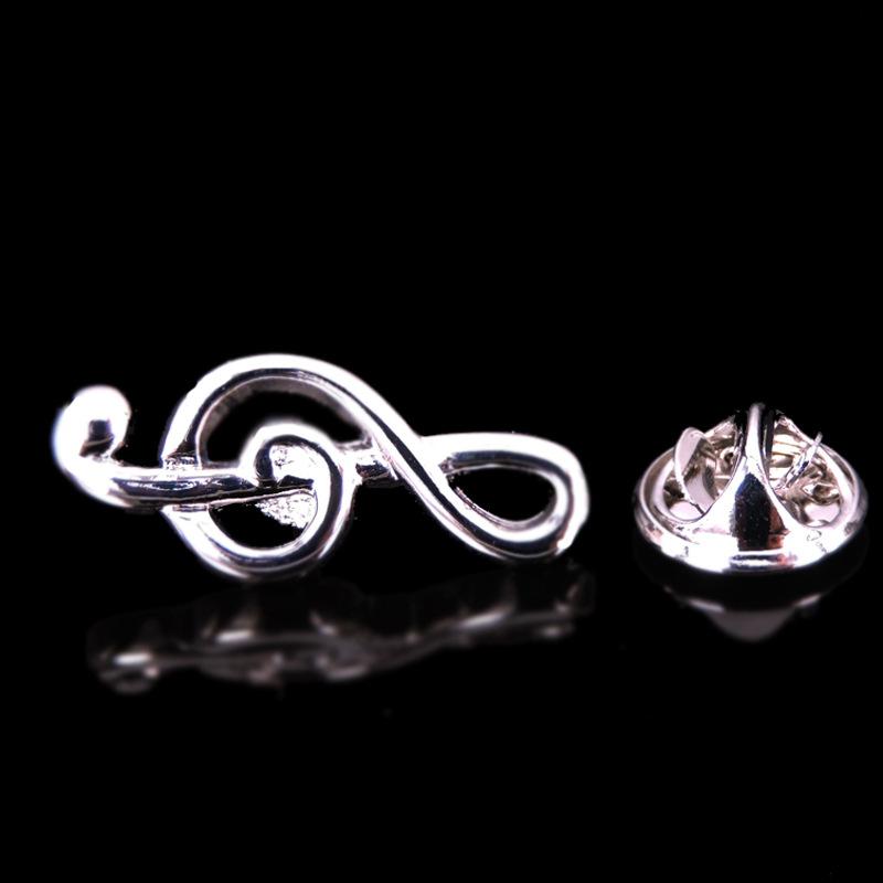 

Men s Advanced Chic Brooches Guitar Sax Piano Note Pin Suit Shawl Lapel Pins Corsage Hat Shirt Collar Pin Party Daily Accessory