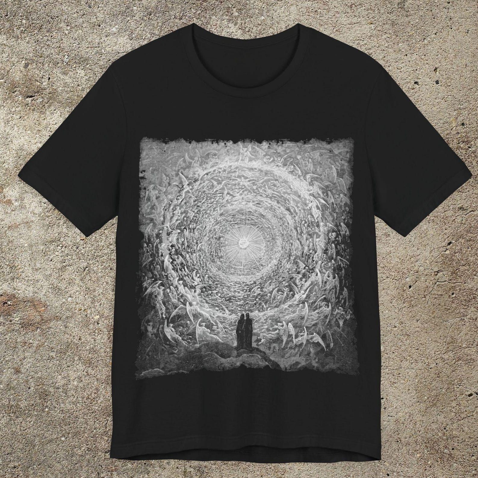 Gustave Doré Divine Comedy Graphic T-Shirt, Empyrean Illustration S